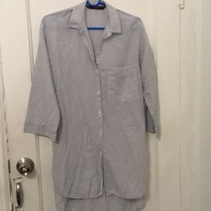 Zara striped Button down shirt